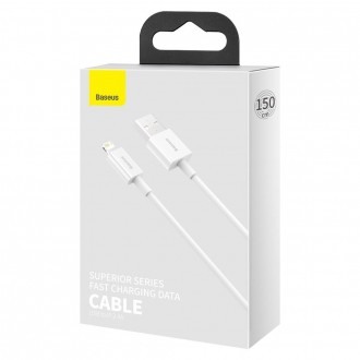 [RETURNED ITEM] Baseus Superior USB - Lightning kabel 2,4A 1,5 m bílý (CALYS-B02)