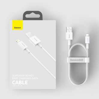 [RETURNED ITEM] Baseus Superior USB - Lightning kabel 2,4A 1,5 m bílý (CALYS-B02)