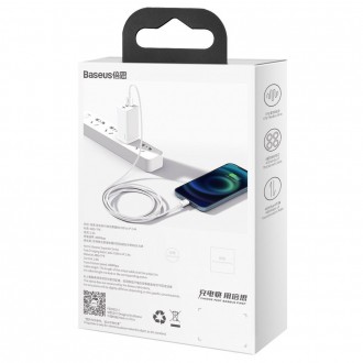 Baseus Superior USB - Lightning kabel 2,4A 1 m Bílý (CALYS-A02)