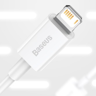 Baseus Superior USB - Lightning kabel 2,4A 1 m Bílý (CALYS-A02)