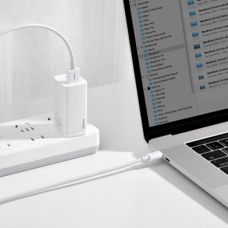 Baseus Superior USB kabel – USB typ C 66 W 6A 1 m bílý (CATYS-02)