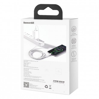 [RETURNED ITEM] Baseus Superior cable USB - USB TypeC 66 W 6A 2 m White (CATYS-A02)