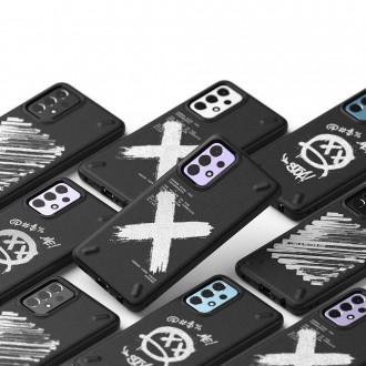 Ringke Onyx Design Durable TPU Case Cover for Samsung Galaxy A72 4G black (Graffiti) (OXSG0048)