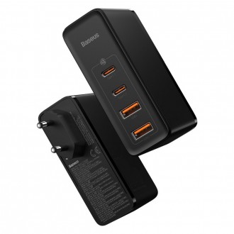Baseus GaN2 Pro rychlá nabíječka 100W USB / USB Type C Quick Charge 4+ Power Delivery černá (CCGAN2P-L01)