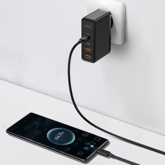 Baseus GaN2 Pro rychlá nabíječka 100W USB / USB Type C Quick Charge 4+ Power Delivery černá (CCGAN2P-L01)