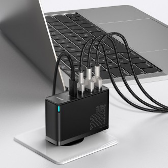 Baseus GaN2 Pro rychlá nabíječka 100W USB / USB Type C Quick Charge 4+ Power Delivery černá (CCGAN2P-L01)
