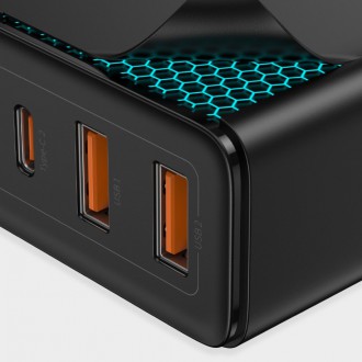 Baseus GaN2 Pro rychlá nabíječka 100W USB / USB Type C Quick Charge 4+ Power Delivery černá (CCGAN2P-L01)
