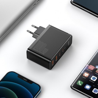 Baseus GaN2 Pro rychlá nabíječka 100W USB / USB Type C Quick Charge 4+ Power Delivery černá (CCGAN2P-L01)