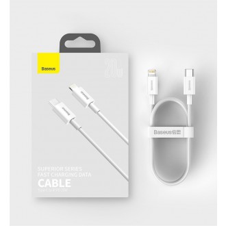 Baseus Superior USB Type C - Lightning kabel pro rychlé nabíjení Výkon 20 W 1 m černý (CATLYS-A01)