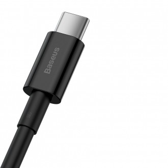 [RETURNED ITEM] Baseus Superior USB - USB Typ C fast charging data cable 66 W (11 V / 6 A) Huawei SuperCharge SCP 1 m black (CATYS-01)