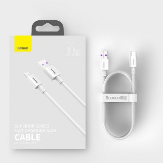 [RETURNED ITEM] Baseus Superior USB - USB Typ C fast charging data cable 66 W (11 V / 6 A) Huawei SuperCharge SCP 1 m black (CATYS-01)