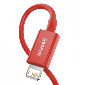 Baseus Superior USB - Lightning kabel 2,4 A 1 m červený (CALYS-A09)