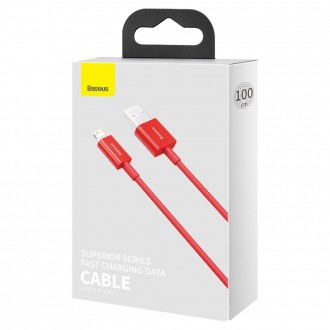 Baseus Superior USB - Lightning kabel 2,4 A 1 m červený (CALYS-A09)