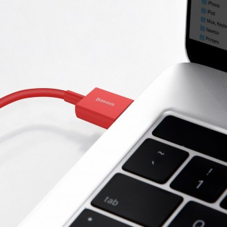 Baseus Superior USB - Lightning kabel 2,4 A 1 m červený (CALYS-A09)