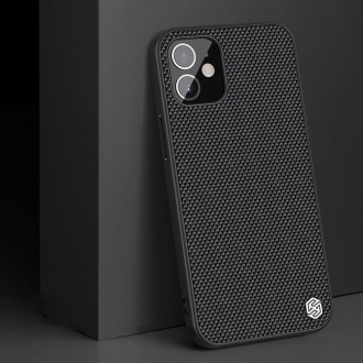 Nillkin Textured Case rugged cover with gel frame and nylon on the back iPhone 12 mini black