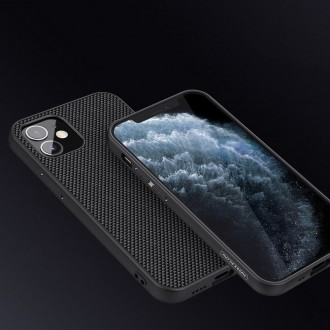 Nillkin Textured Case rugged cover with gel frame and nylon on the back iPhone 12 mini black