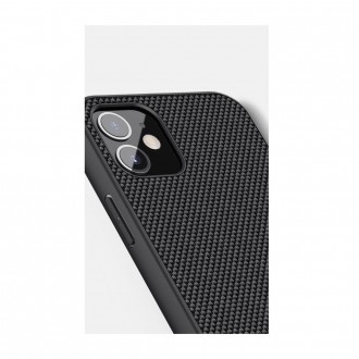 Nillkin Textured Case rugged cover with gel frame and nylon on the back iPhone 12 mini black