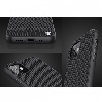 Nillkin Textured Case rugged cover with gel frame and nylon on the back iPhone 12 mini black