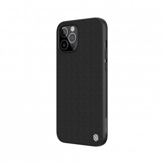 Nillkin Textured Case rugged cover with gel frame and nylon on the back iPhone 12 Pro Max black