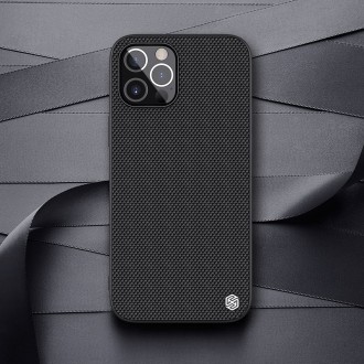 Nillkin Textured Case rugged cover with gel frame and nylon on the back iPhone 12 Pro Max black