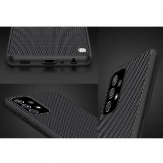 Nillkin Textured Case rugged cover with gel frame and nylon on the back Samsung Galaxy A72 4G black
