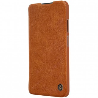 Nillkin Qin original leather case cover for Xiaomi Redmi Note 9T 5G brown