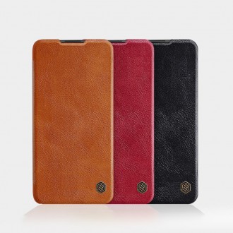 Nillkin Qin original leather case cover for Xiaomi Redmi Note 9T 5G brown