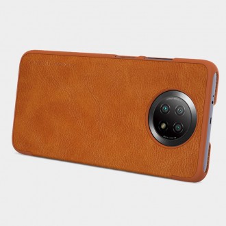 Nillkin Qin original leather case cover for Xiaomi Redmi Note 9T 5G brown