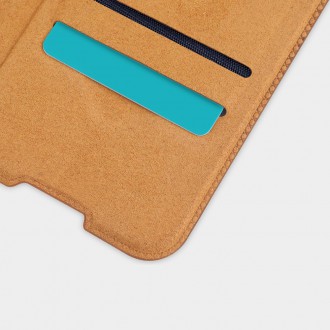 Nillkin Qin original leather case cover for Xiaomi Redmi Note 9T 5G brown