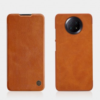 Nillkin Qin original leather case cover for Xiaomi Redmi Note 9T 5G brown