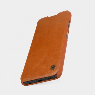 Nillkin Qin original leather case cover for Xiaomi Redmi Note 9T 5G brown