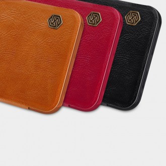 Nillkin Qin original leather case cover for Xiaomi Redmi Note 9T 5G brown