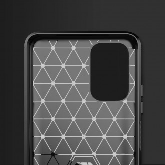 Carbon Case Flexible Cover TPU Case for Xiaomi Redmi Note 10 / Redmi Note 10S blue