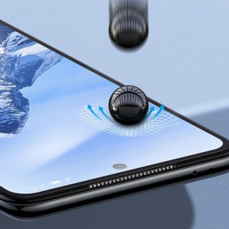 Baseus 2x celoobrazovková ochranná fólie 0,15 mm pro Xiaomi Redmi K40 / K40 Pro / Poco F3 Transparent (SGMIK40-02)
