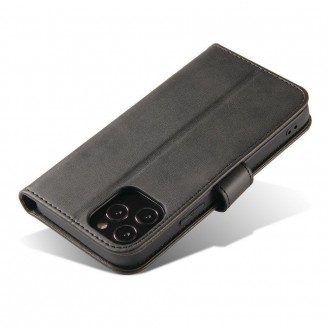 Magnet Case elegant bookcase type case with kickstand for Oppo A73 black