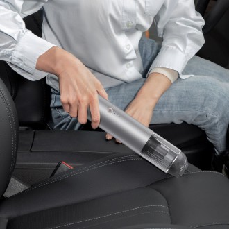 Baseus A3 akumulátorový vysavač do auta 135 W 15000 Pa stříbrný (CRXCQA3-0S)