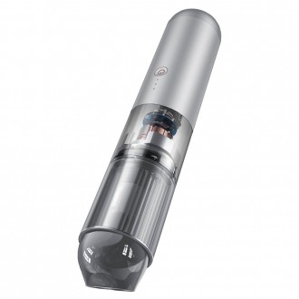 Baseus A3 akumulátorový vysavač do auta 135 W 15000 Pa stříbrný (CRXCQA3-0S)