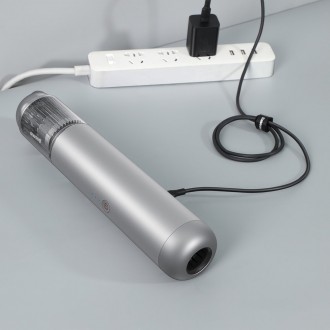 Baseus A3 akumulátorový vysavač do auta 135 W 15000 Pa stříbrný (CRXCQA3-0S)