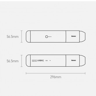 Baseus A3 akumulátorový vysavač do auta 135 W 15000 Pa stříbrný (CRXCQA3-0S)