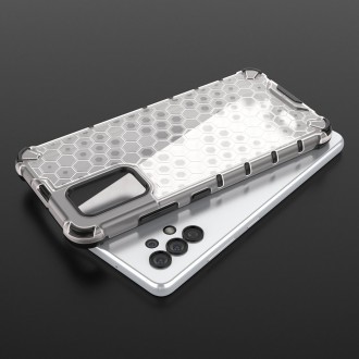 Honeycomb Case armor cover with TPU Bumper for Samsung Galaxy A32 4G transparent