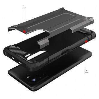 Hybrid Armor Case Tough Rugged Cover for Xiaomi Redmi K40 Pro+ / K40 Pro / K40 / Poco F3 golden