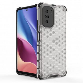 Honeycomb Case armor cover with TPU Bumper for Xiaomi Redmi K40 Pro+ / K40 Pro / K40 / Poco F3 black