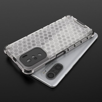 Honeycomb Case armor cover with TPU Bumper for Xiaomi Redmi K40 Pro+ / K40 Pro / K40 / Poco F3 black