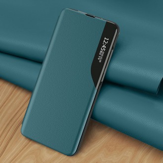 Eco Leather View Case elegant bookcase type case with kickstand for Samsung Galaxy A32 4G orange
