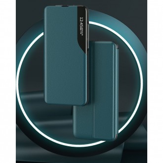 Eco Leather View Case elegant bookcase type case with kickstand for Samsung Galaxy A32 5G black