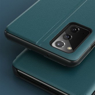 Eco Leather View Case elegant bookcase type case with kickstand for Samsung Galaxy A32 5G black