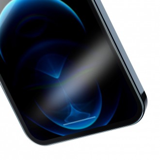 Baseus 2x 0,3 mm Full-glass Super porcelain crystal Tempered Glass For iPhone 12 Pro Max transparent (SGAPIPH67N-LI02)