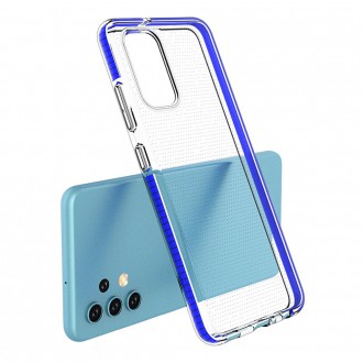 Spring Case clear TPU gel protective cover with colorful frame for Samsung Galaxy A32 4G yellow