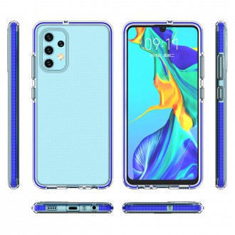 Spring Case clear TPU gel protective cover with colorful frame for Samsung Galaxy A32 4G yellow