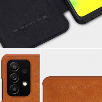 Kožené pouzdro Nillkin Qin pro Samsung Galaxy A52s 5G / A52 5G / A52 4G černé
